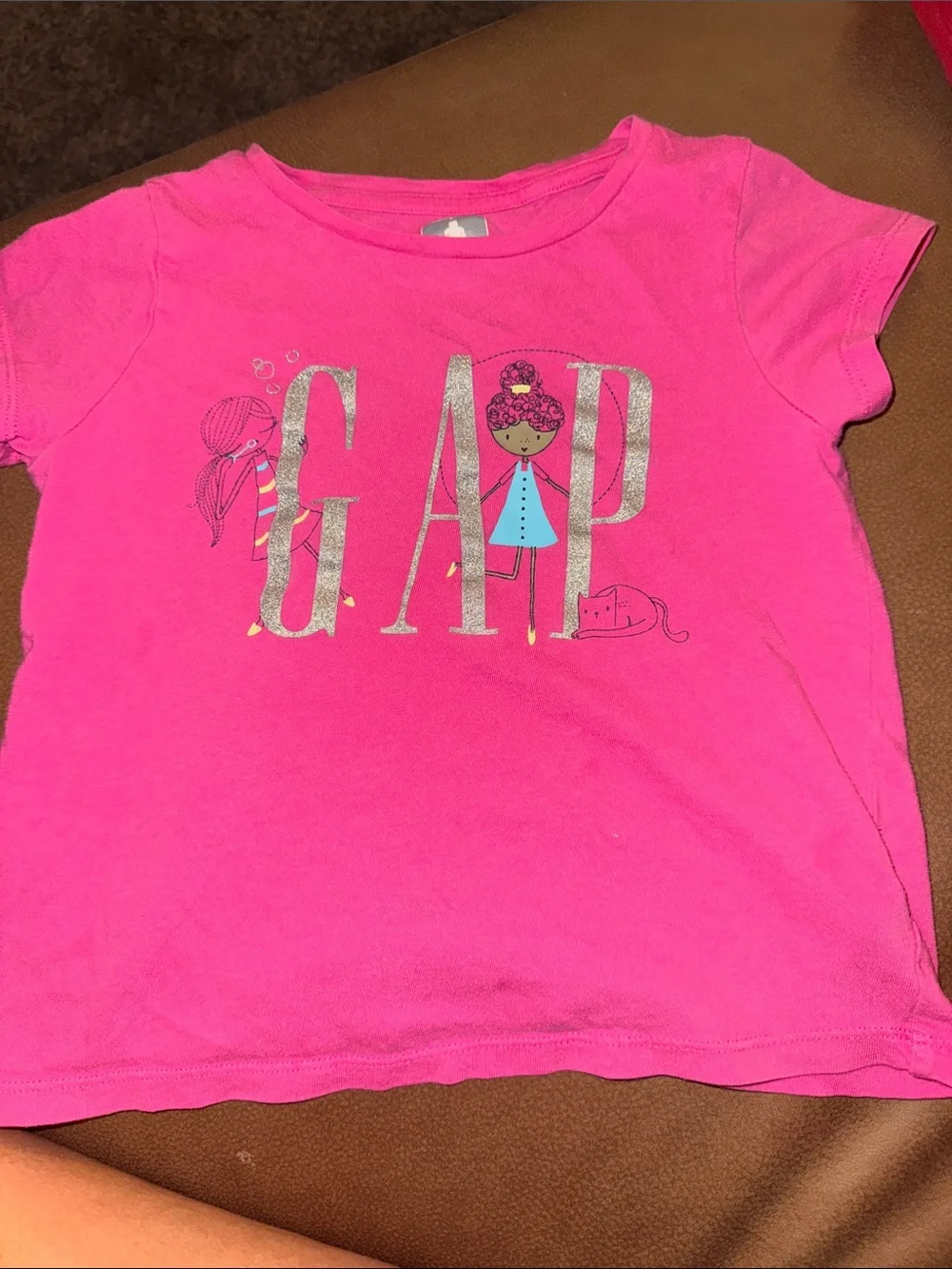 2  Pink Graphic Logo Tees Size 5